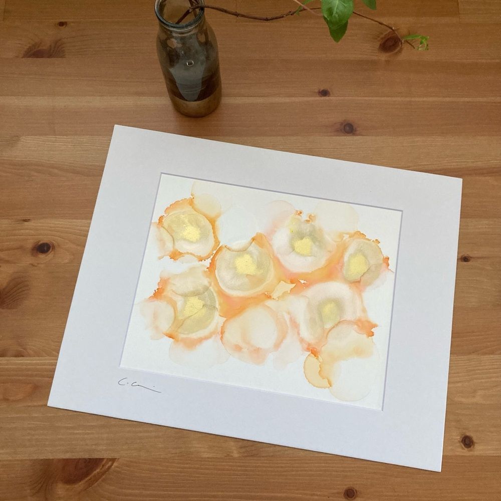 New Original Signed Artwork Alcohol Ink on Paper